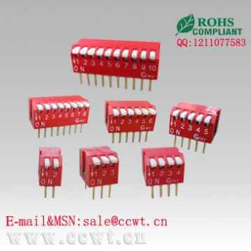 2-12Position Piano Type Dip Switch